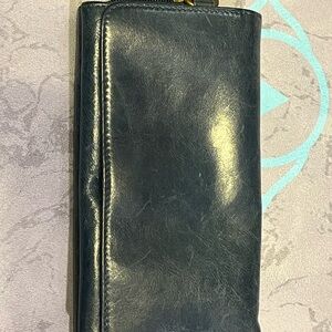 Dark Blue Hobo Wallet